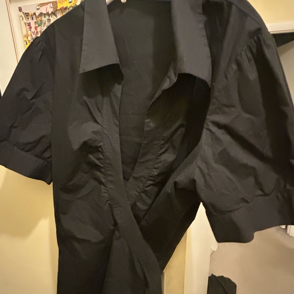 Kiyonna Classic Black Wrap Around Top